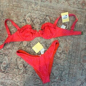 Charlie Holiday Red Bikini Set